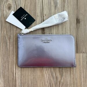 NWT Kate Spade Lucy Candied Flower Medium L-Zip Wristlet KJ029 Wallet $139 MSRP